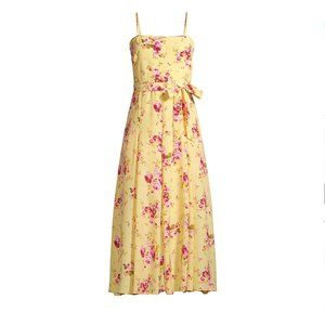 LIKELY Zelda Snapdragon Floral Midi Dress